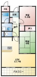 アクアウェルＥの物件間取画像